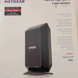 NETGEAR CM700 High Speed Cable Modem DOCSIS 3.0 Complete Box Cables CIB TESTED